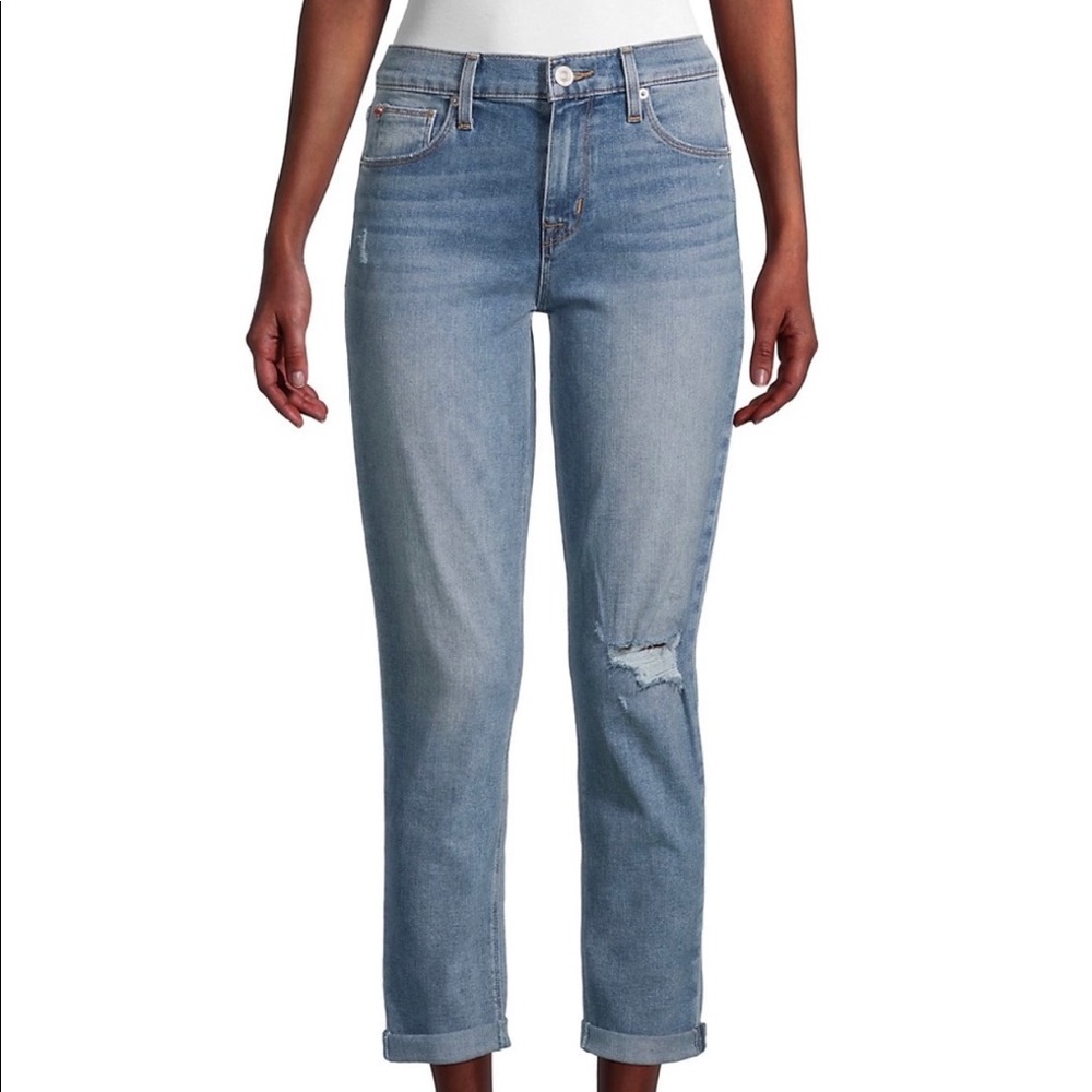 NWT 🔥 HUDSON JEANS Natalie Mis-Rise Slim Boyfriend Jeans
